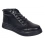 Ghete casual barbati model iarna din piele naturala cu fermoar  GS2021GN